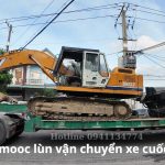 Ảnh xe mooc lùn vận chuyển xe cuốc